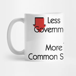 Less Government, More Common Sense Mug